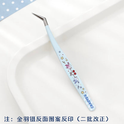 Blue Bird Tweezers Golden Feather Tweezers Dolphin Tweezers - S - JoyJollyCrafts