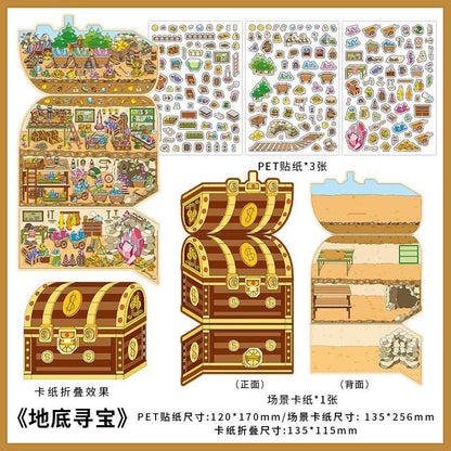 Boutique series Vol. 11 Castle Collection Hidden Valley Crab Treasure Box Underground Treasure - M - JoyJollyCrafts