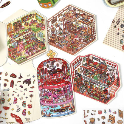 Boutique Series Vol. 19 Space Express Supply Co-op Venice Theater Grandma’s Kitchen - L - JoyJollyCrafts