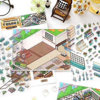 Boutique Series Vol. 28 Art Exhibition Courtyard Café Electronics City Flower & Bird Market - M - JoyJollyCrafts