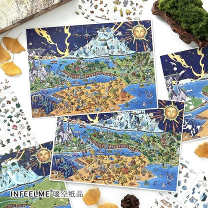 Boutique Series Vol. 39 Dark Age Frozen Tundra Mountains - XL - JoyJollyCrafts
