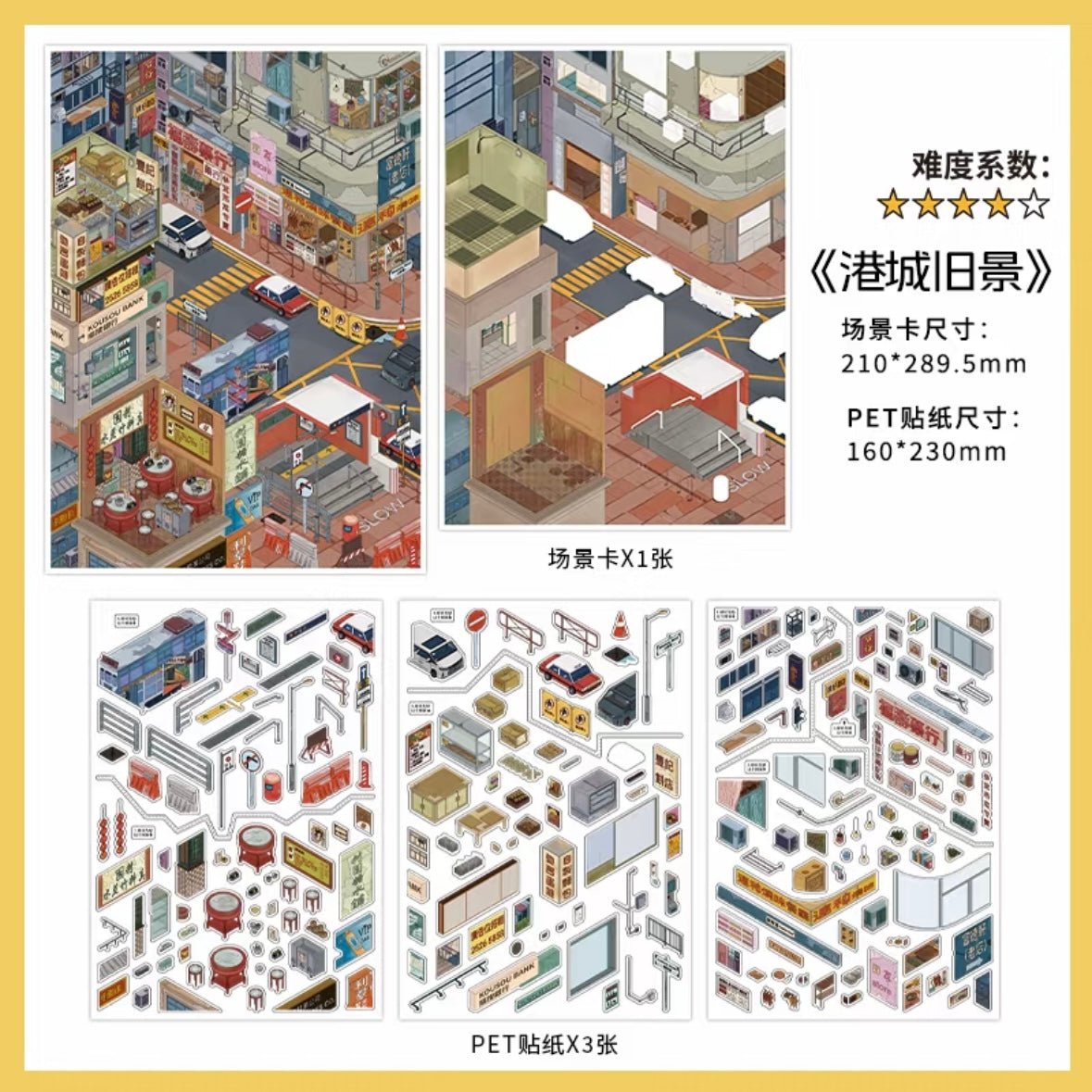 Boutique series Vol. 47 Harbor City New District Old Harbor City Scenery - L - JoyJollyCrafts