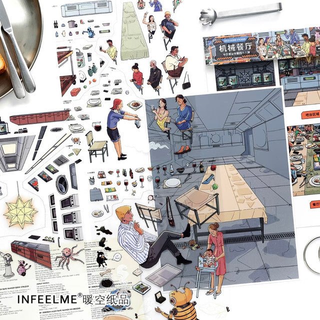 Boutique series Vol. 48 Mechanical Restaurant - L - JoyJollyCrafts