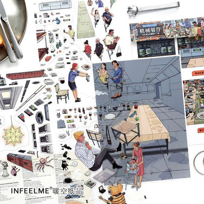 Boutique series Vol. 48 Mechanical Restaurant - L - JoyJollyCrafts