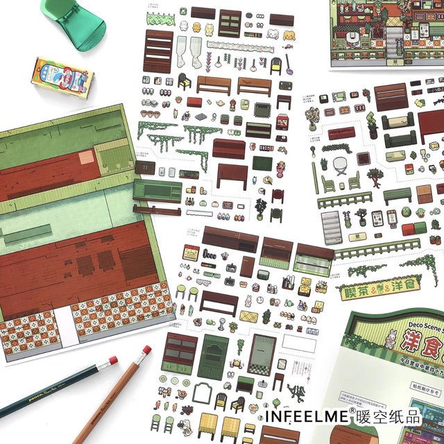 Boutique series Vol. 49 Western Food House Stationery Shop - L - JoyJollyCrafts