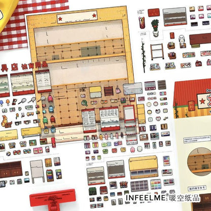 Boutique series Vol. 49 Western Food House Stationery Shop - L - JoyJollyCrafts