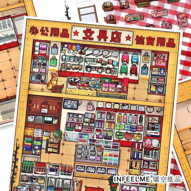 Boutique series Vol. 49 Western Food House Stationery Shop - L - JoyJollyCrafts