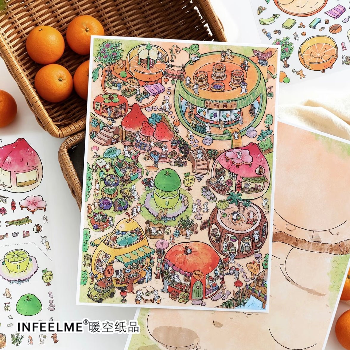 Boutique series Vol. 54 Vegetable Garden Village Orchard Market - L - JoyJollyCrafts