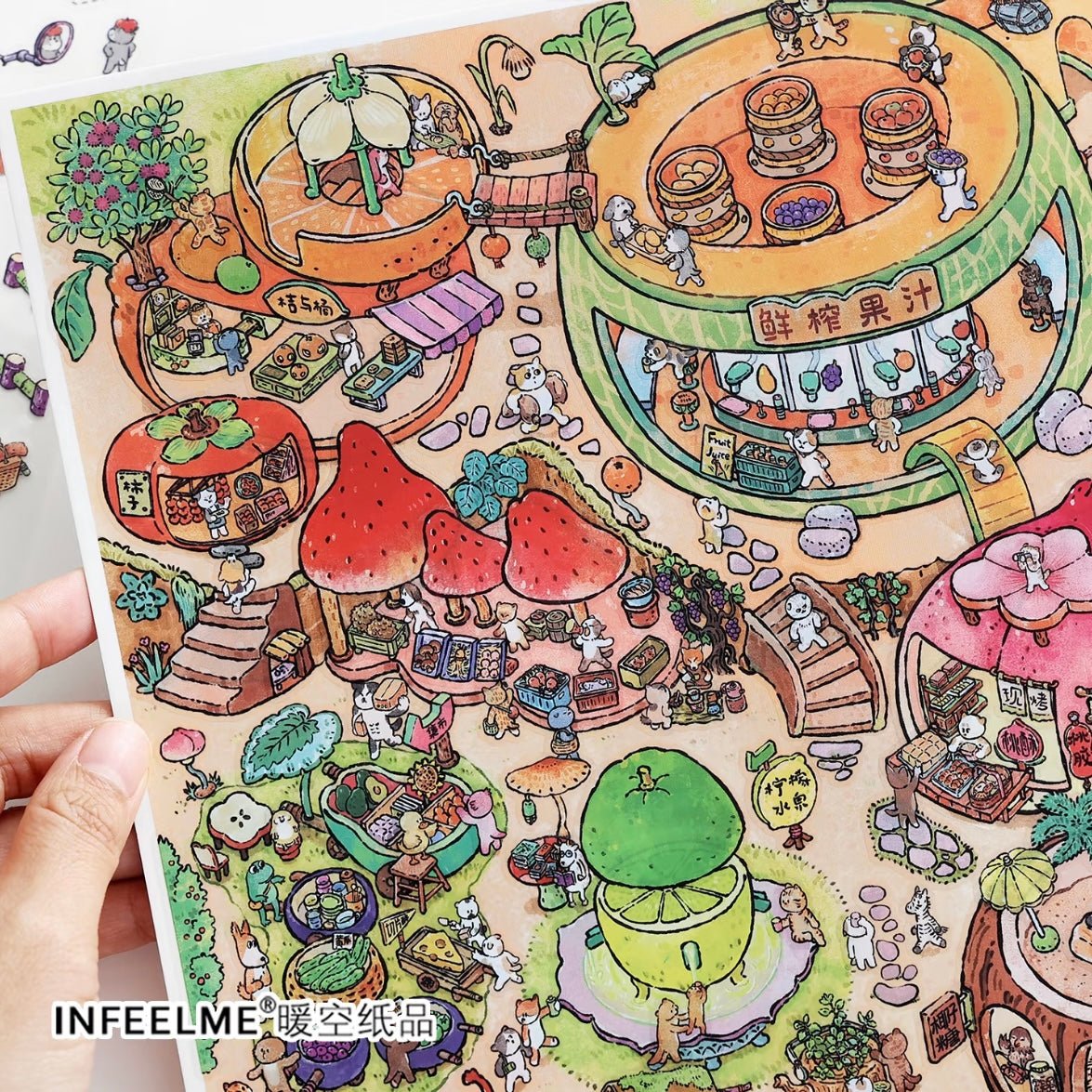 Boutique series Vol. 54 Vegetable Garden Village Orchard Market - L - JoyJollyCrafts