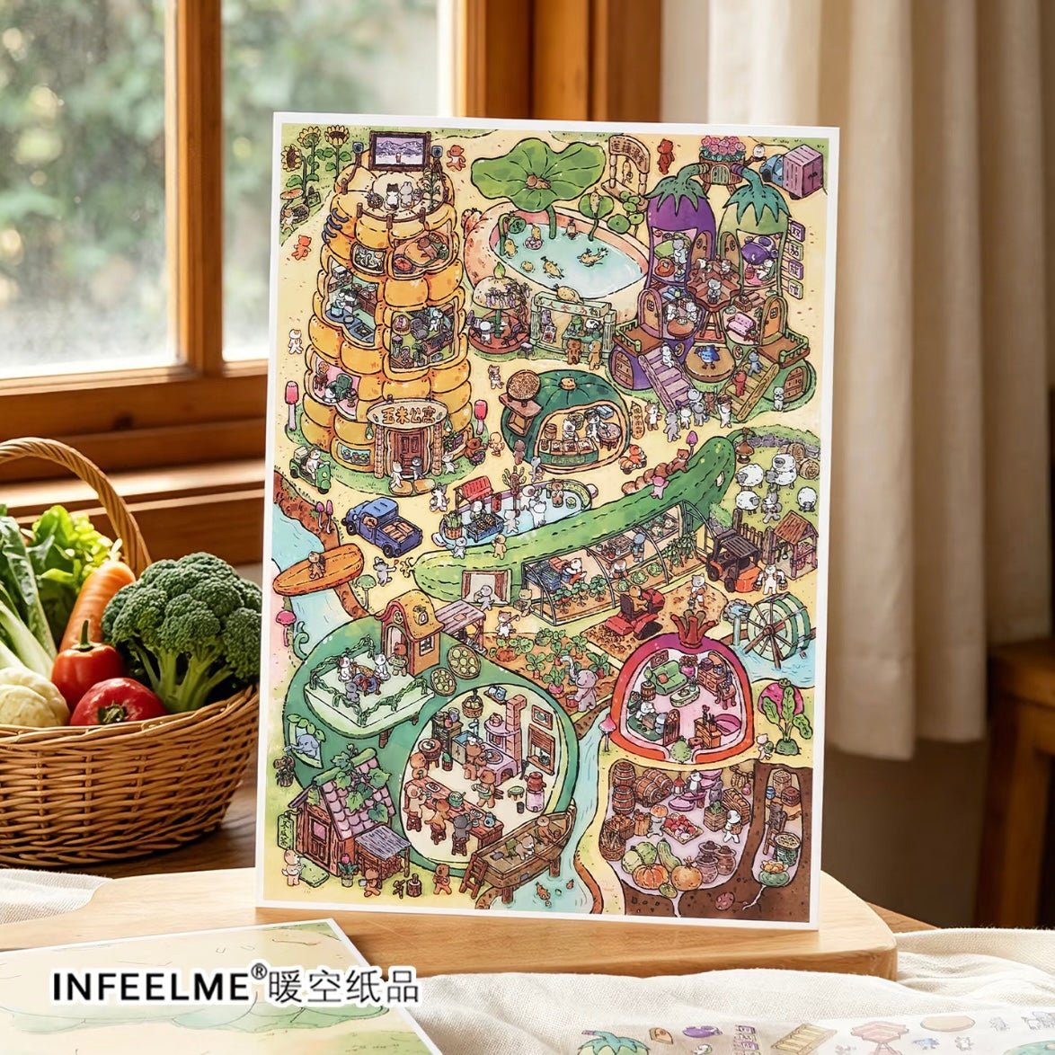Boutique series Vol. 54 Vegetable Garden Village Orchard Market - L - JoyJollyCrafts