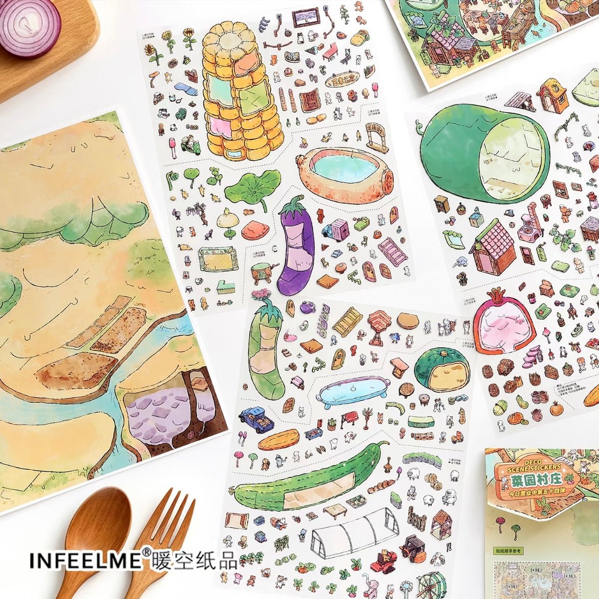 Boutique series Vol. 54 Vegetable Garden Village Orchard Market - L - JoyJollyCrafts