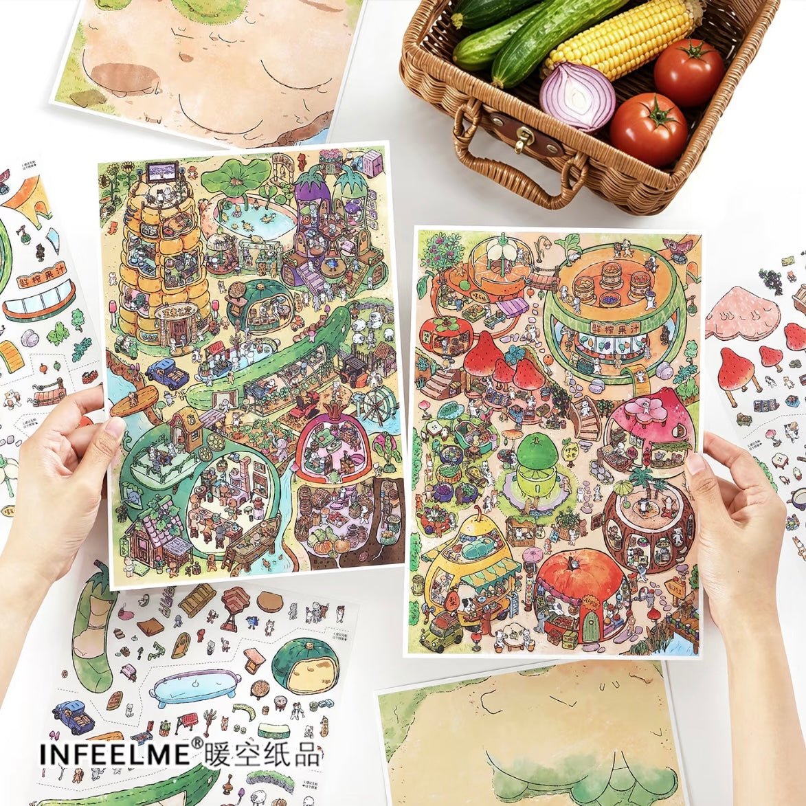 Boutique series Vol. 54 Vegetable Garden Village Orchard Market - L - JoyJollyCrafts