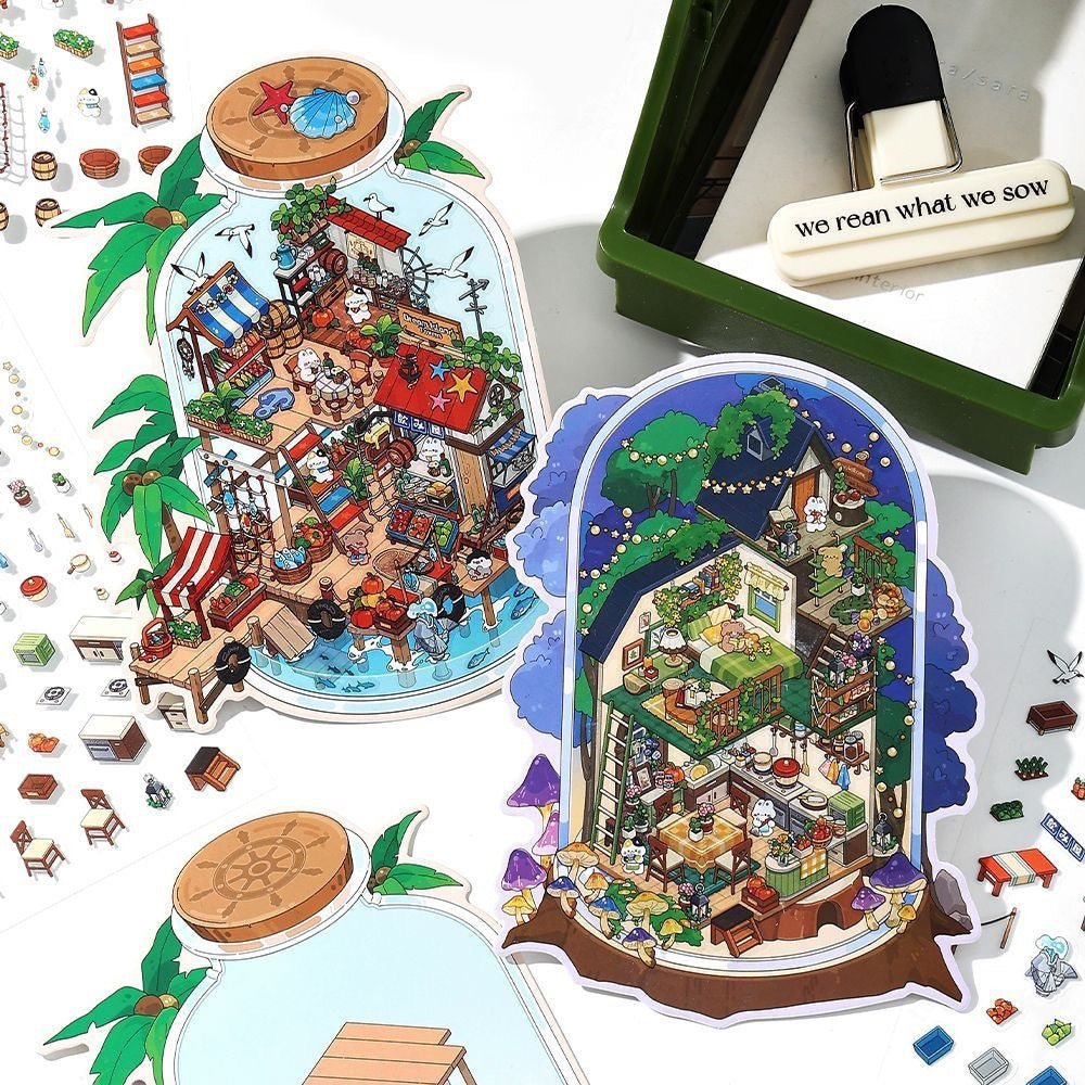 Boutique series Vol. 9 Garden Restaurant Deep Sea Outpost Starry Sky Inn Seaside Market - M - JoyJollyCrafts