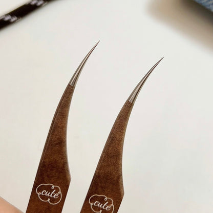 Brown Pony Curved Tip Tweezers - JoyJollyCrafts