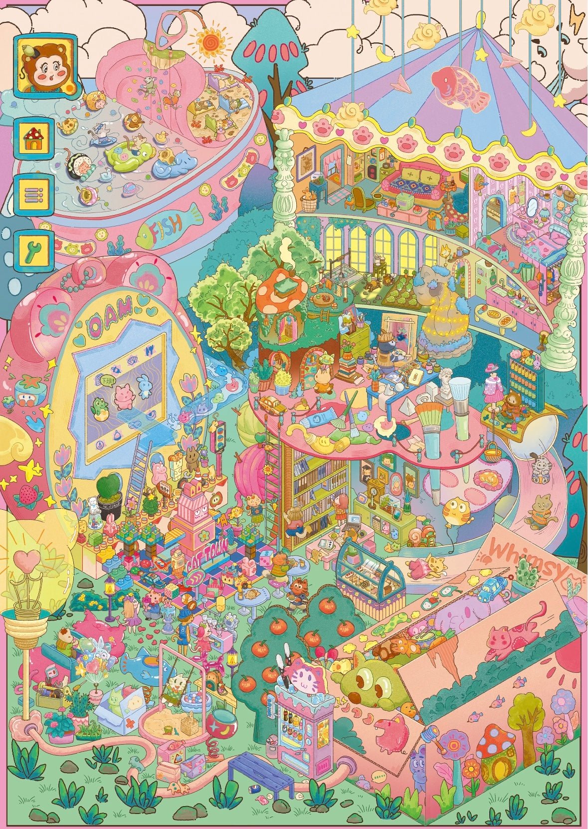 CANNELE Vol. 6 Underwater Fairy Tale Town / Pet Game: Kitty Town / King's Wharf - XL - JoyJollyCrafts