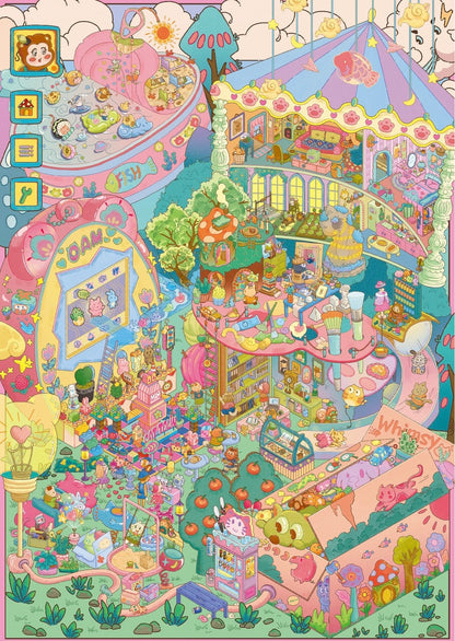 CANNELE Vol. 6 Underwater Fairy Tale Town / Pet Game: Kitty Town / King's Wharf - XL - JoyJollyCrafts