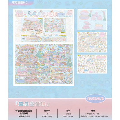 CANNELE Vol. 6 Underwater Fairy Tale Town / Pet Game: Kitty Town / King's Wharf - XL - JoyJollyCrafts