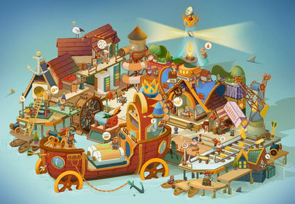 CANNELE Vol. 6 Underwater Fairy Tale Town / Pet Game: Kitty Town / King's Wharf - XL - JoyJollyCrafts