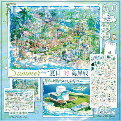 CloudCat Vol. 6 Spring Melody / Summer Coastline - XL - JoyJollyCrafts