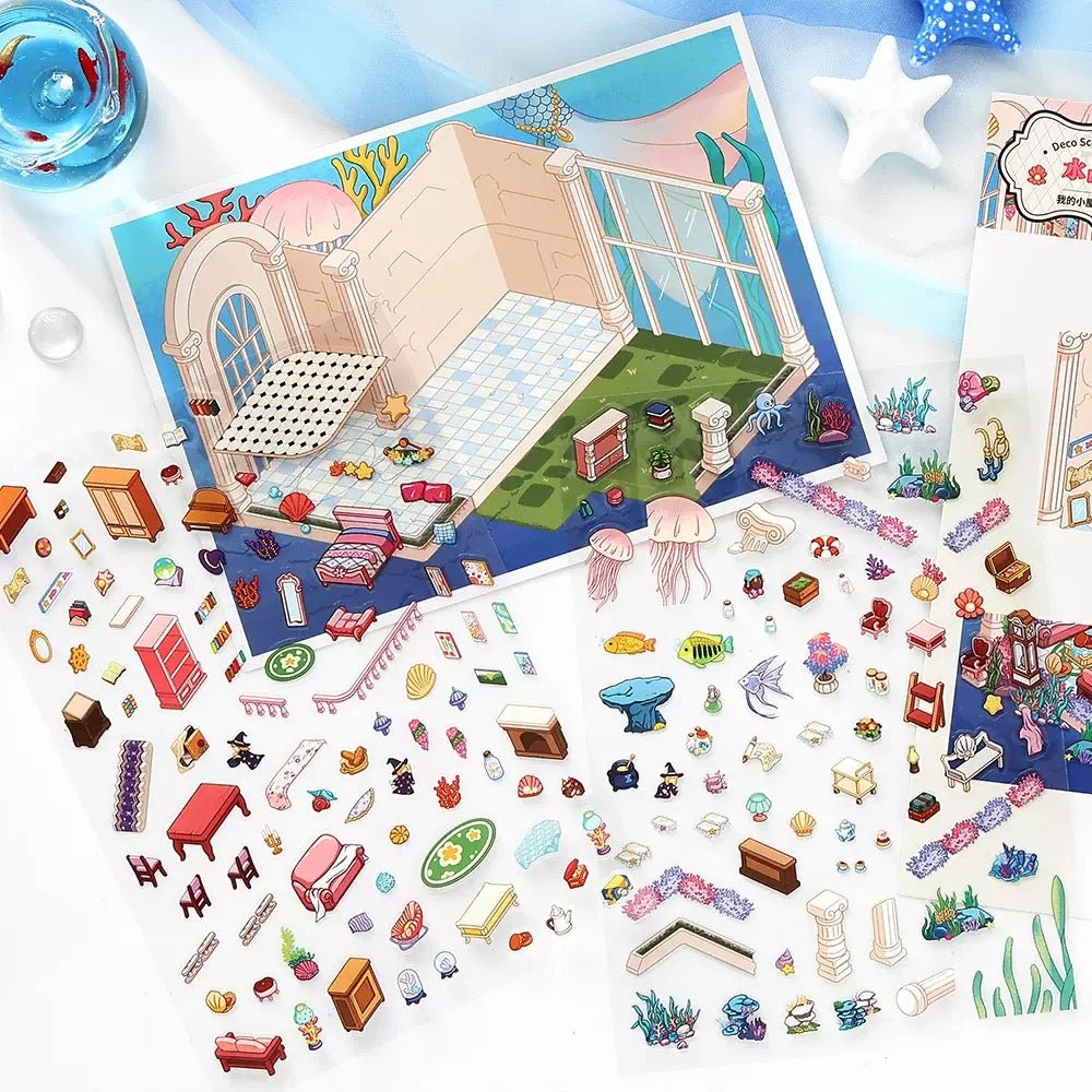 Cozy Room Series Vol. 16 Rabbit Hole Tea Midnight Tailor Crystal Palace Puppet Room - M - JoyJollyCrafts