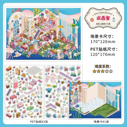 Cozy Room Series Vol. 16 Rabbit Hole Tea Midnight Tailor Crystal Palace Puppet Room - M - JoyJollyCrafts