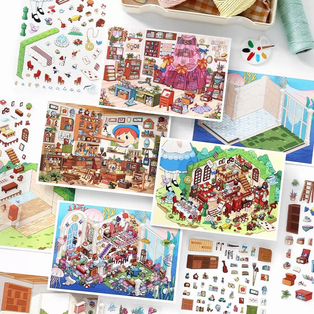 Cozy Room Series Vol. 16 Rabbit Hole Tea Midnight Tailor Crystal Palace Puppet Room - M - JoyJollyCrafts