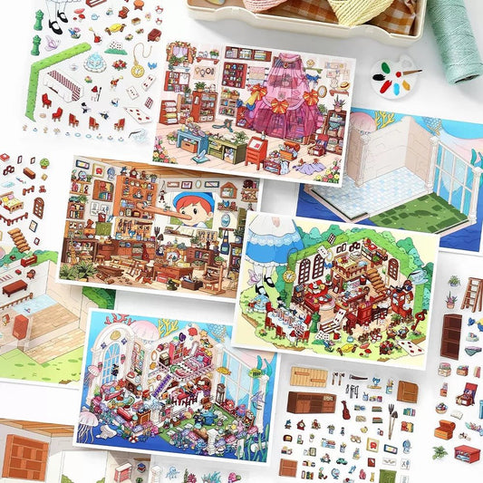 Cozy Room Series Vol. 16 Rabbit Hole Tea Midnight Tailor Crystal Palace Puppet Room - M - JoyJollyCrafts