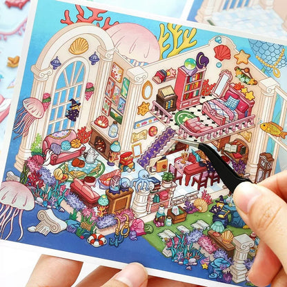 Cozy Room Series Vol. 16 Rabbit Hole Tea Midnight Tailor Crystal Palace Puppet Room - M - JoyJollyCrafts