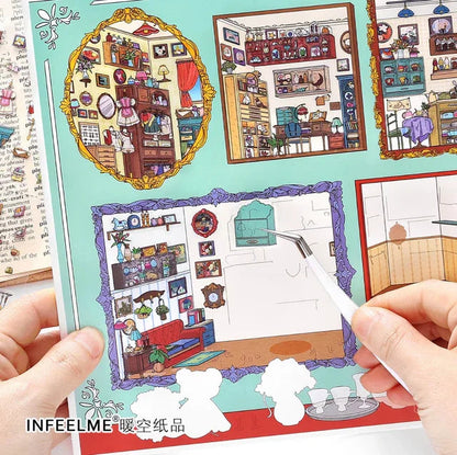 Cozy Room Series Vol. 26 Framed Art Room Storage Cabinet - L - JoyJollyCrafts