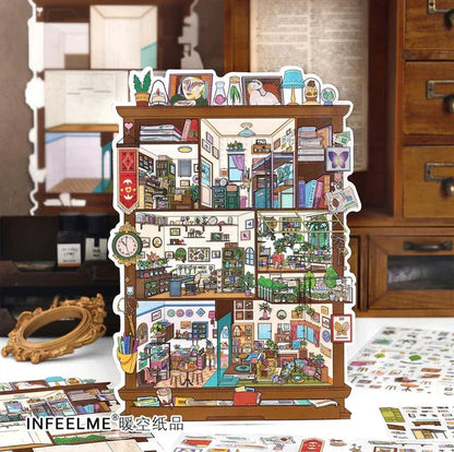 Cozy Room Series Vol. 26 Framed Art Room Storage Cabinet - L - JoyJollyCrafts