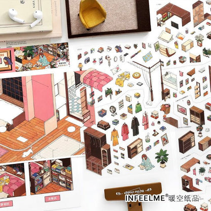 Cozy Room Series Vol. 32 Extrovert Dining Table Introvert Corner - L - JoyJollyCrafts