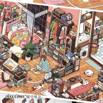 Cozy Room Series Vol. 32 Extrovert Dining Table Introvert Corner - L - JoyJollyCrafts