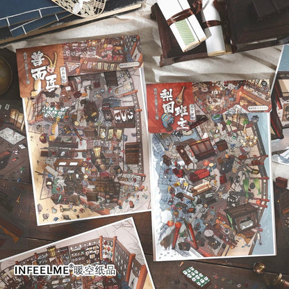 Cozy Room Series Vol. 33 Beast-Mask Craftsman Peking Opera Troupe Master - L - JoyJollyCrafts