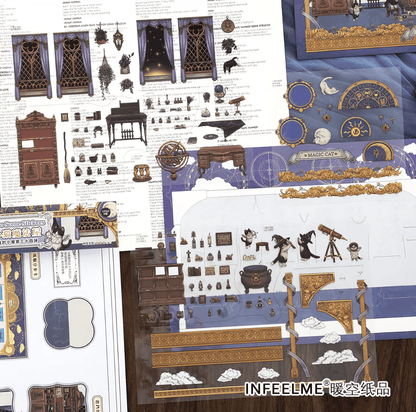 Cozy Room Series Vol. 34 Kitten Magic House Puppy Artist - L - JoyJollyCrafts