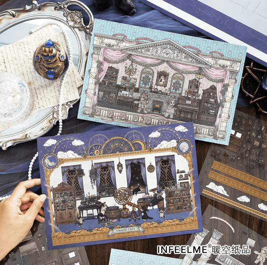 Cozy Room Series Vol. 34 Kitten Magic House Puppy Artist - L - JoyJollyCrafts