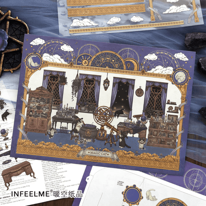 Cozy Room Series Vol. 34 Kitten Magic House Puppy Artist - L - JoyJollyCrafts