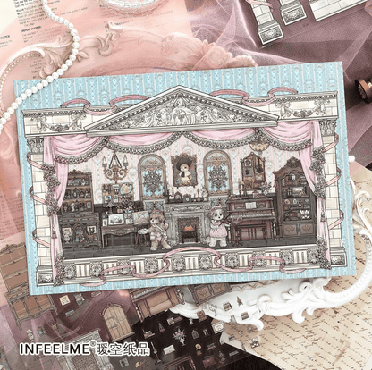 Cozy Room Series Vol. 34 Kitten Magic House Puppy Artist - L - JoyJollyCrafts