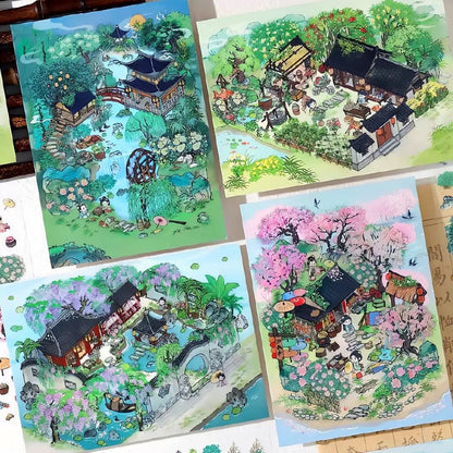 Cozy Room Series Vol. 4 Return to the Fields Peach Garden Court Lakeside Villa Creekside Retreat - M - JoyJollyCrafts