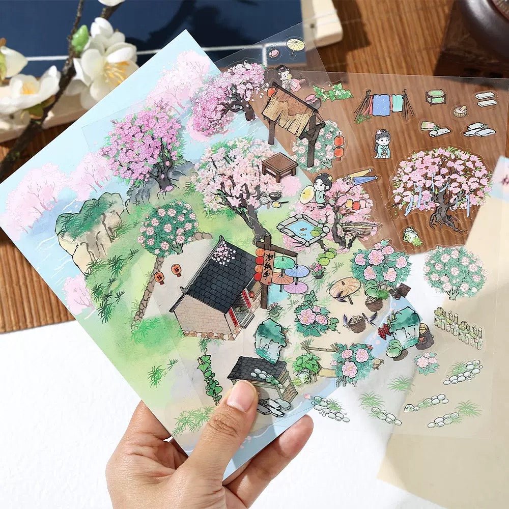 Cozy Room Series Vol. 4 Return to the Fields Peach Garden Court Lakeside Villa Creekside Retreat - M - JoyJollyCrafts