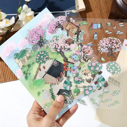Cozy Room Series Vol. 4 Return to the Fields Peach Garden Court Lakeside Villa Creekside Retreat - M - JoyJollyCrafts