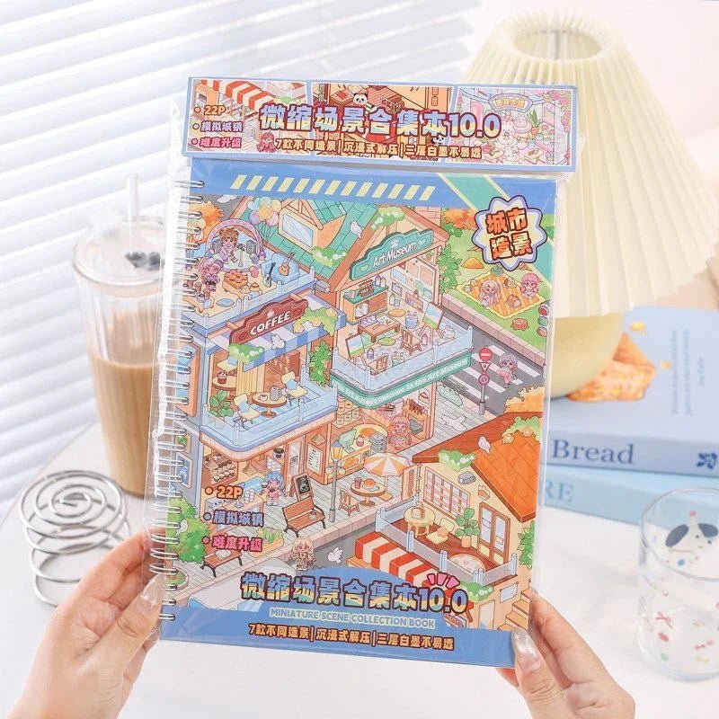 Cubicle scene sticker collection book 1 book - L - JoyJollyCrafts