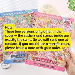 Cubicle scene sticker collection book 1 book - L - JoyJollyCrafts