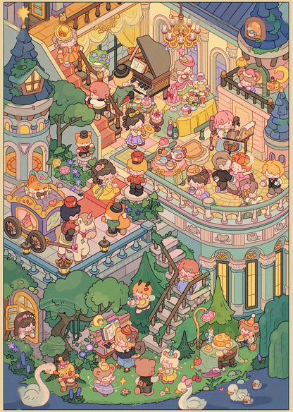 DA MAI LUOLUO Vol. 23 Grocery Store - Old Times Shelter Cinema - Old Dreams Screening Royal Ball - Spinning Night Princess's Boudoir - Morning Prelude - L - JoyJollyCrafts