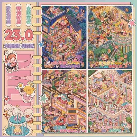 DA MAI LUOLUO Vol. 23 Grocery Store - Old Times Shelter Cinema - Old Dreams Screening Royal Ball - Spinning Night Princess's Boudoir - Morning Prelude - L - JoyJollyCrafts
