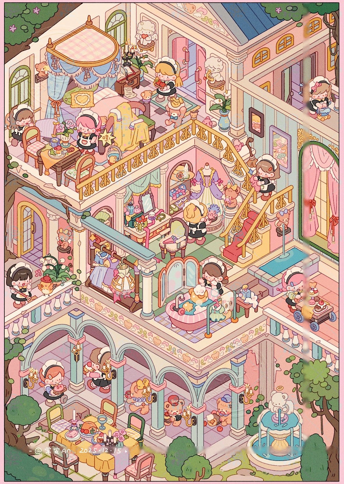 DA MAI LUOLUO Vol. 23 Grocery Store - Old Times Shelter Cinema - Old Dreams Screening Royal Ball - Spinning Night Princess's Boudoir - Morning Prelude - L - JoyJollyCrafts