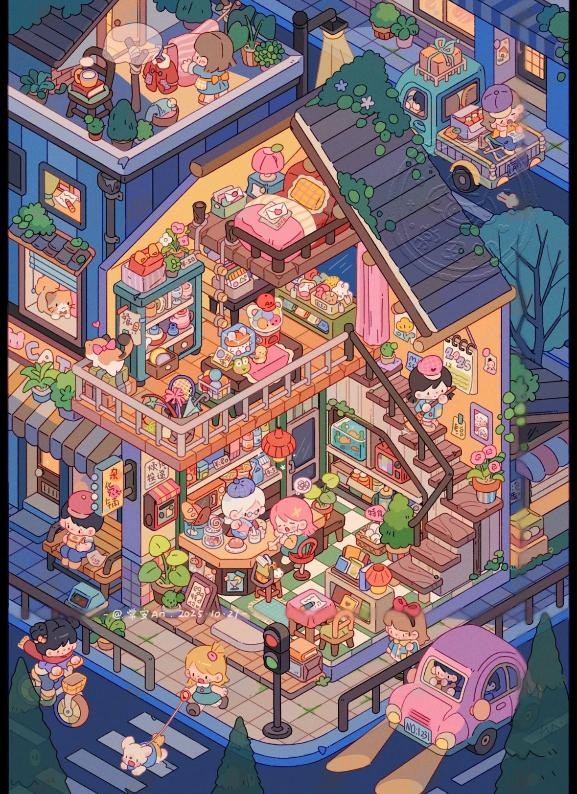 DA MAI LUOLUO Vol. 23 Grocery Store - Old Times Shelter Cinema - Old Dreams Screening Royal Ball - Spinning Night Princess's Boudoir - Morning Prelude - L - JoyJollyCrafts