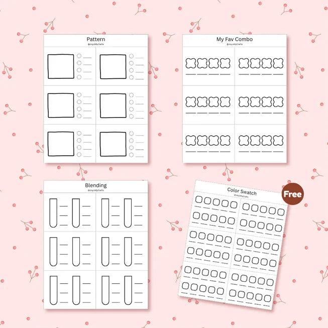Digital Download ｜ Coloring practice workbook Sheets - Basic - JoyJollyCrafts