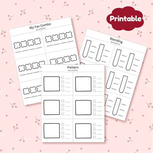Digital Download ｜ Coloring practice workbook Sheets - Basic - JoyJollyCrafts