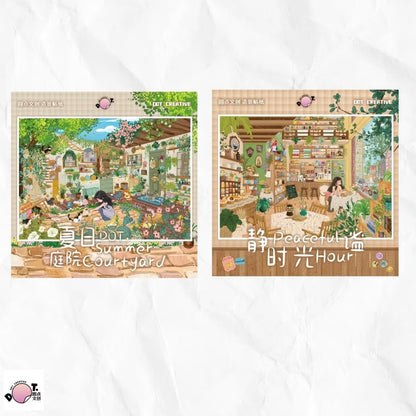 DOT CREATIVE Vol. 5 Afternoon Garden at Rose Manor / Quiet Moments / Summer Courtyard - L - JoyJollyCrafts