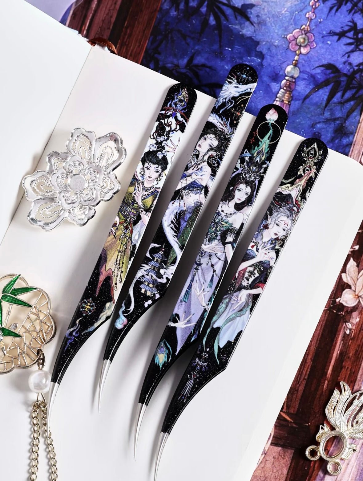 Dream Fold 1.0 Tweezers Kang Star – Golden Feather Tweezers / Kang Star- Dolphin-Style Tweezers - JoyJollyCrafts